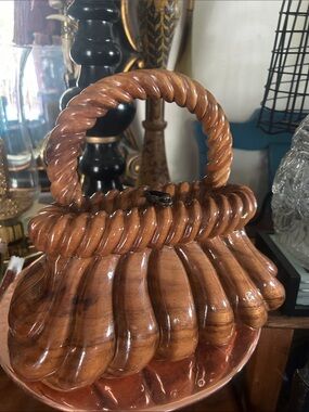 TIMMY WOODS Handcarved Wood Bag